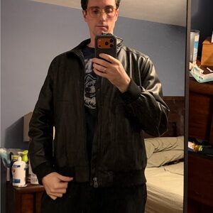 Calvin Klein Men’s Faux Leather Jacket